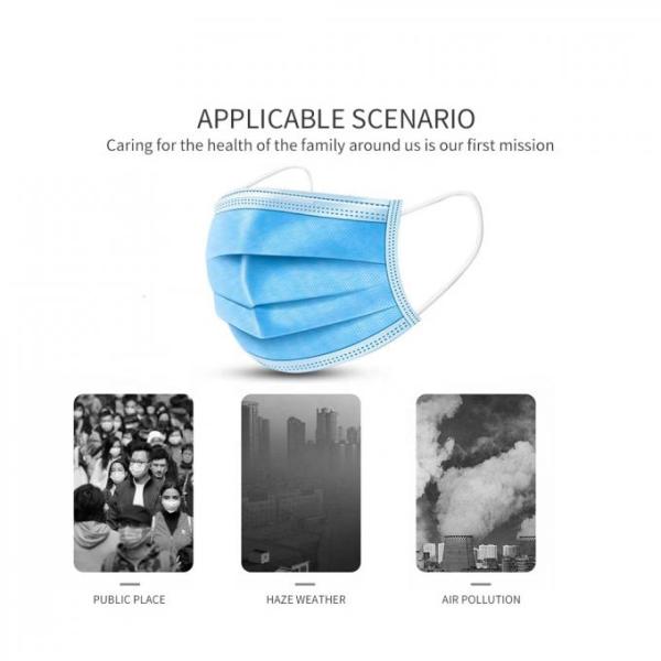 Virus Protection Non Woven Face Mask Non Combustible For Kids Home Care