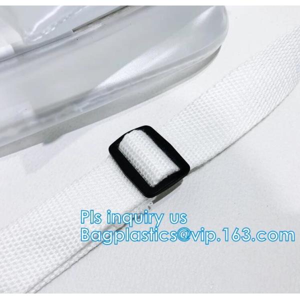 Stadium Purse PVC Handbag Chain Crossbody Bag, holographic transparent pvc handbag korean crossbody jelly bag, Travel ma