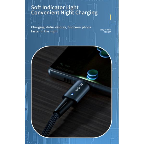 Essager Super Charger USB A To C Data Cable USB2.0 6A PD 66W