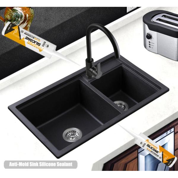 100% Silicone Kitchen Anti Mould Silicone Sealant For Sealing Around Ceramic Tiles