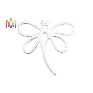 Cheap OEM ODM Dragonfly Shaped Hollow Style Pendant DIY Metal Charms wholesale