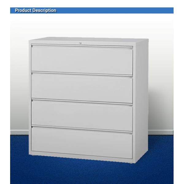 0.4mm-1.2mm Thick Metal Steel 2/3/4 Drawer Filing Cabinet Lockable Lateral Legal