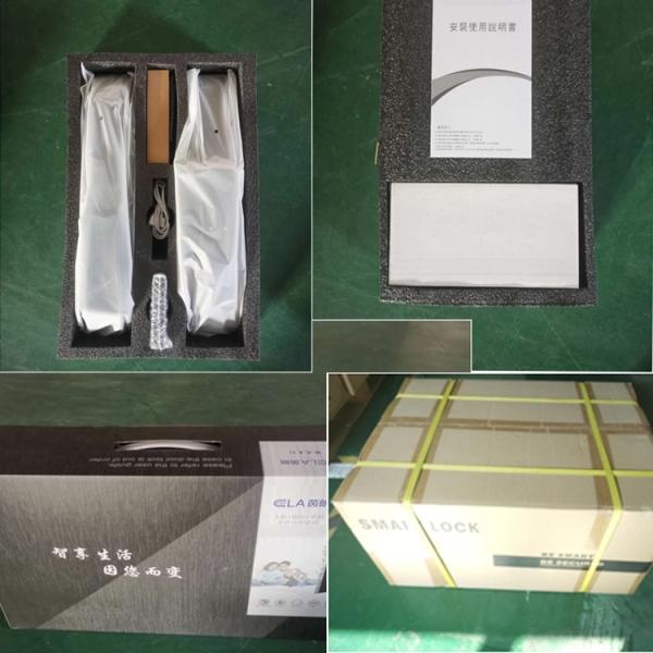 OEM ODM Fingerprint Handle Door Lock Face Recognition Zinc Alloy Material