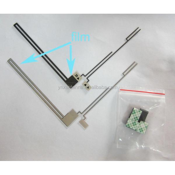 High Gain Window Car GPS Antenna L-type VHF UHF GT Film for GPS Tracker on Car Window