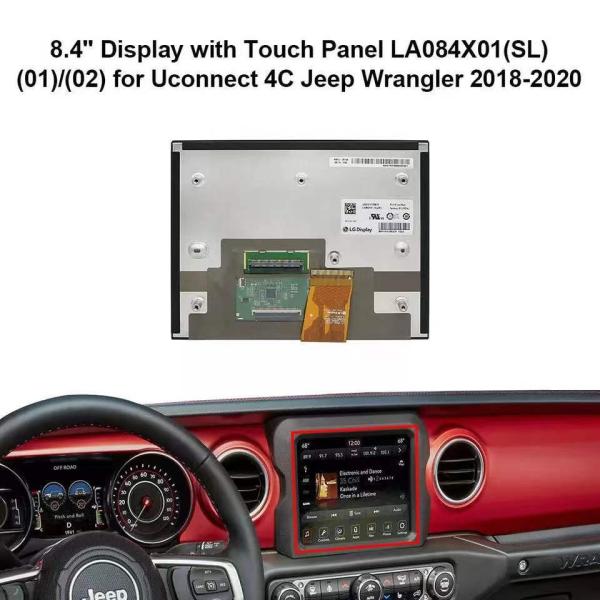 8.4 Inch IPS TFT LCD Touch Screen TFT Display For Chrysler Jeep Ram Car Navigation