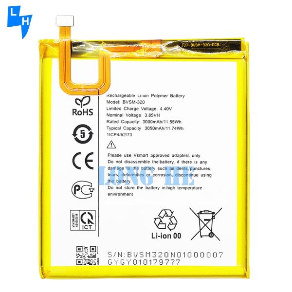 RECHARGABLE OEM BVSM-320 4.35V 3050mAh Yellow Lithium Polymer Battery For Vsmart Star