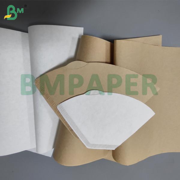 50gsm White and Brown Coffee Filter Paper For Drip Coffeemaker Tasteless 