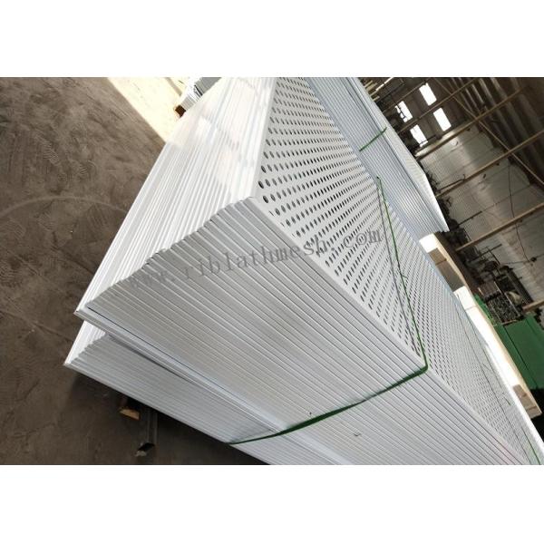 1.2mm Thickness Perforated Metal Mesh Hexagonal Hole Type White Color