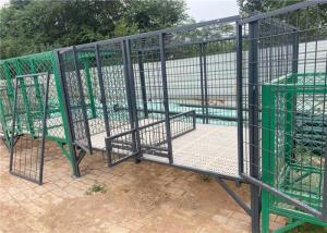 Cheap Outdoor Large Galvanized Welded Wire Pet Fence Enclosure House Dog Run Kennel wholesale