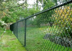 Green Chain Link Mesh Fecing Size 100 ft Chain Link Fence For Construction