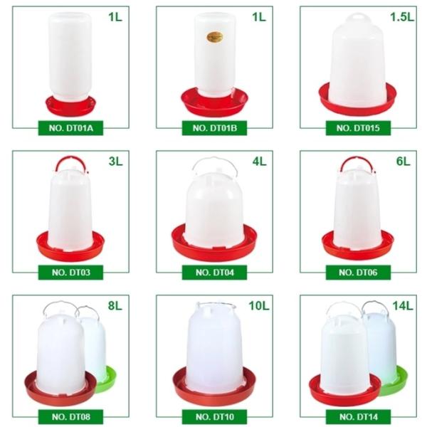 Manual Hens 14kg 38cm Poultry Feeder Drinker