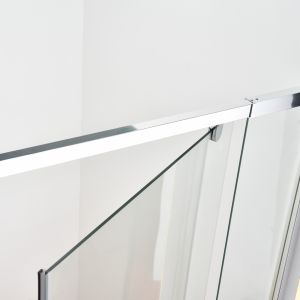 Sliding Frameless Pivot Shower Door 900mm Aluminum Frame