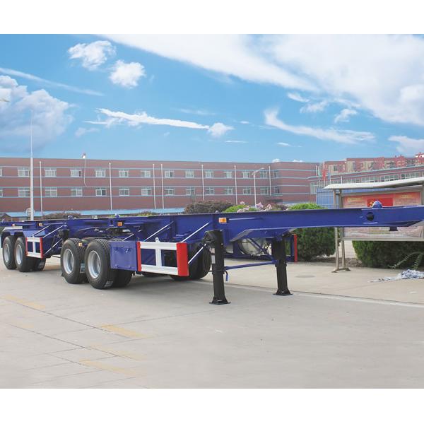 20 Feet 40 Feet Skeleton Semi Trailer for Terminal Trailer Container 30t Rim 9.00-22.5