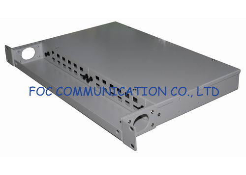 24Port E2000 Fiber Optic Patch Panel Full Loaded Adapters And Pigtails For Telecom