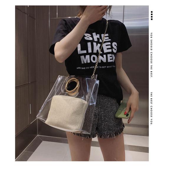 portable tote square fashion women ladies handbags, jelly duffle bag, reusable shopping bag, promotional