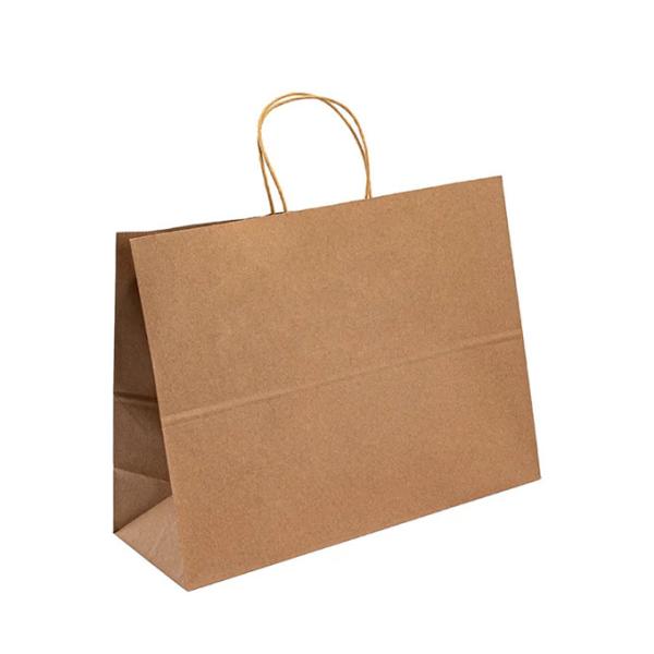 Kraft Paper Takeaway Tote Bag Baking Pastry Milk Tea Shopping Gift Paper Bag