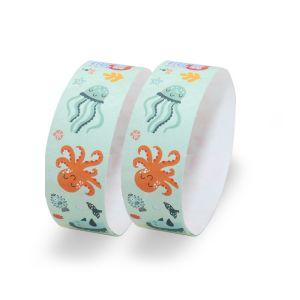 Cheap Enhanced Security Printed Paper Wristbands For Events Disposable wholesale