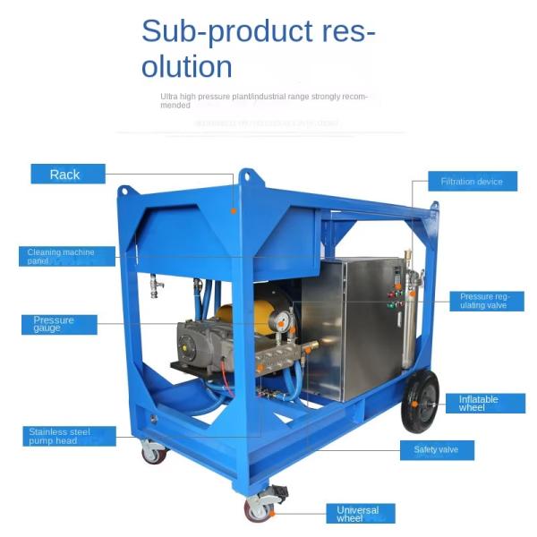 1500bar 20L/min 45kw Electric High Pressure Water Jet Cleaner for Industrial Cleaning