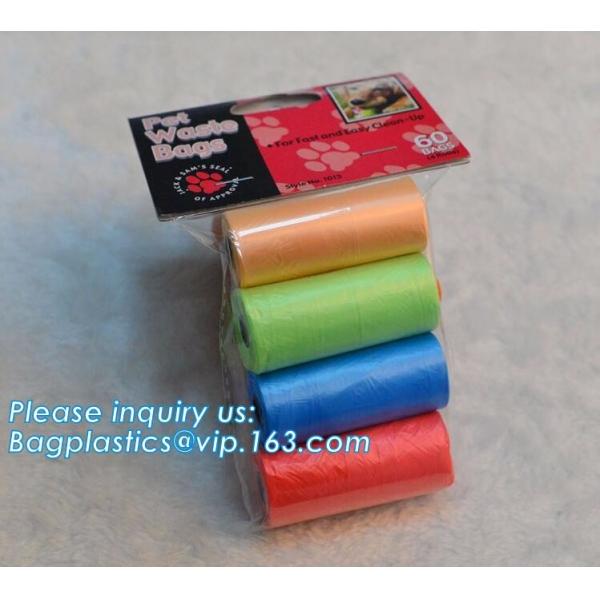 Nappy Baby Disposable Diaper Sacks, Degradable scented disposable baby diaper sack, green tie handle baby diaper sack