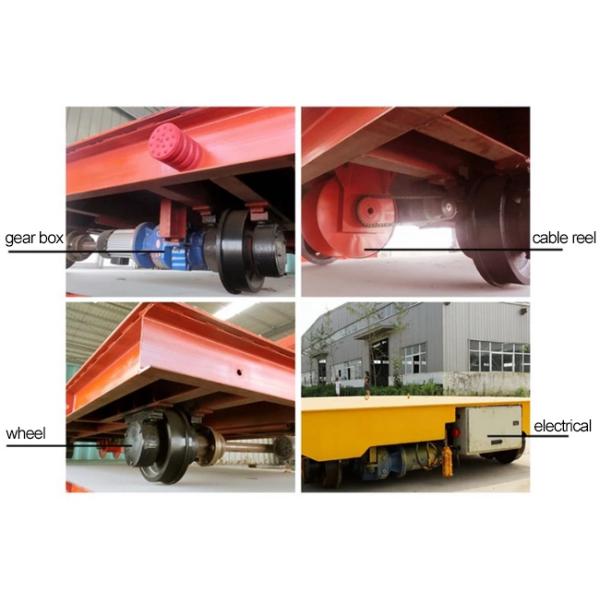 Large Table Electric Industrial Transfer Cart Metal Cargo 30m/min