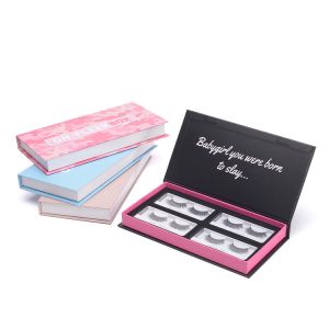 Cheap Luxury Printed Eyelash Packing Boxes With Magnetic Closure custom design wholesale