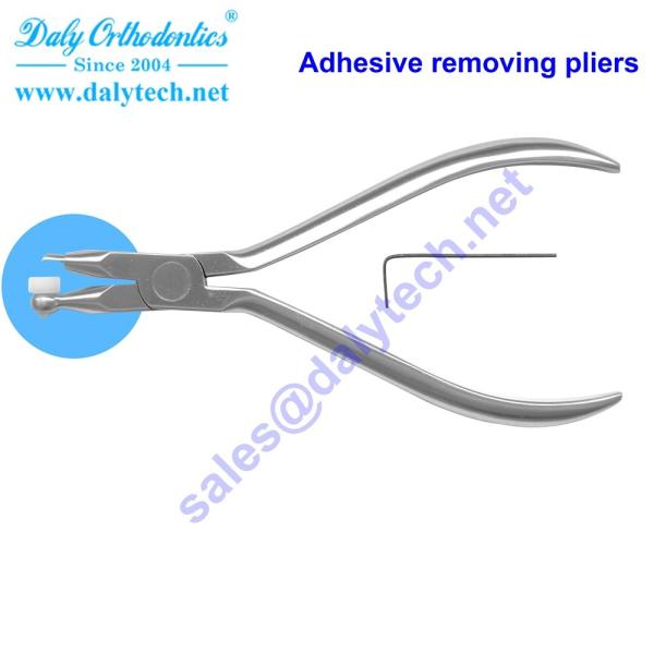 Adhesive removing pliers of ortho pliers for adult orthodontics