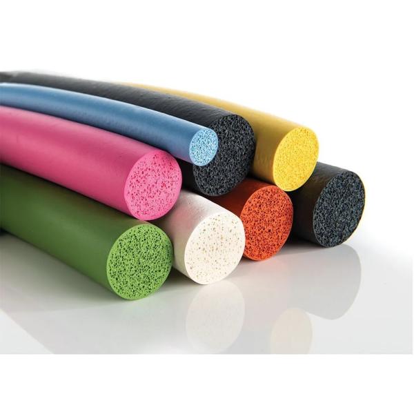 Extruded White Silicone Rubber Sponge Strip for Closed Cell Circular Foam Backer Rod Seal