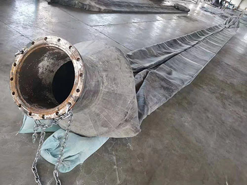 Customized Large Inflatable Nozzle Marine AirBag For Boat Lift