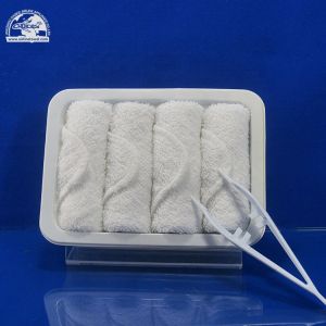 Buy cheap Cotton disposable airline hot and cold aircraft face towel from wholesalers