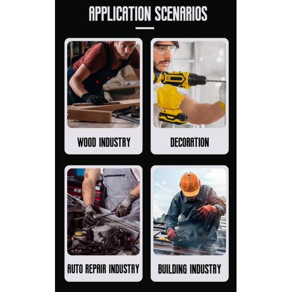 13 Gauge Red Sandy Nitrile Polyester Gloves Anti Slip TPR Impact Protection Gloves