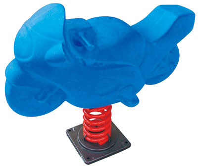 colorful flower rocking rider equipment yard outdoor rider with spring