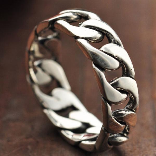 Women and Men Sterling Silver Band Couple Ring (022236W)