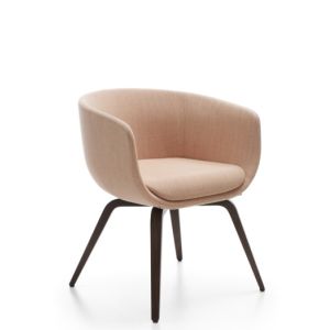 Nu 20HW Black Leather Armchair / Relaxation PROFIM High Back Armchair