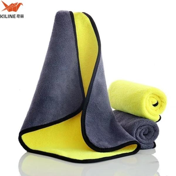 Factory Supply 30x30 30x40 600gsm Microfiber Cleaning Car Towel Car Wash Cloth Quick Drying Towel