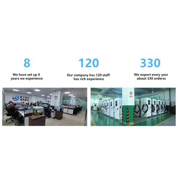 Outdoor Public EV Charging Station With CCS Type 2 CHAdeMO Interface
