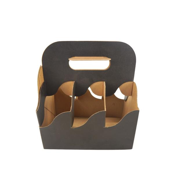Tray Basket Paper Corrugated Cardboard Shipping Boxes 2 - 6 Coffee Cup Carry