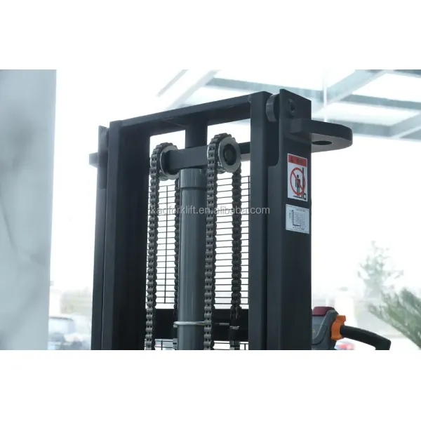 Hydraulic Loading Electric Pallet Stacker with Compact Structure for Narrow Aisle Operation