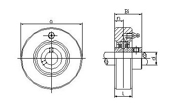 Round Flange UCC200 65mm Cast Iron Pillow Blocks