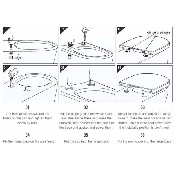 Mid Century Modern Vintage Cerulean Fancy Toilets TANK LID / BOWL