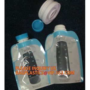 Food grade breastmilk storage packaging bag, breast milk pack bag,reusable baby