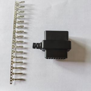 China Cable Obd2 Female Connector Pin 16 OBD II Auto Adapter Car Plugs on sale