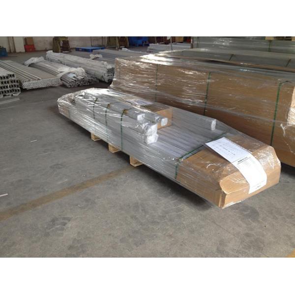 6005 - T5 Silver Anodized Aluminum Profiles , Aluminium Frame Profile Roof Solar Mounting