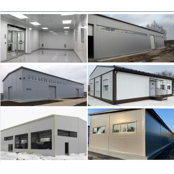 Polyurethane PU Sandwich Wall Panel Roof PPGI Sandwich Panels For Industrial Buildings