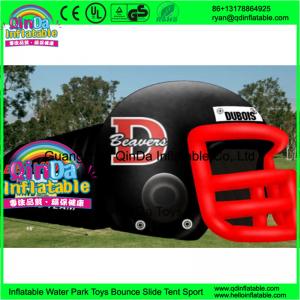 Cheap Giant outdoor used inflatable sports tunnel inflatable football helmet tunnel tent wholesale