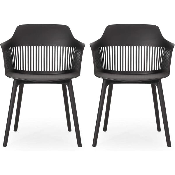 Close-up of plastic dining chair design