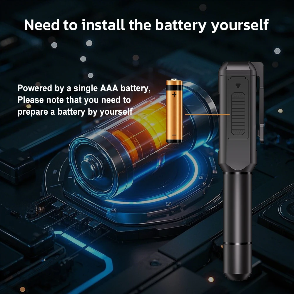 Digital Brake Fluid Tester with 155mm*30mm*25mm Size 38.5g Weight and 0~50°C Usage Environment for DOT3/DOT4/DOT5.1 Brake Oil