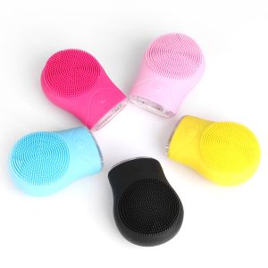 Wholesale Waterproof Facial Cleansing Brush Electric Silicone Facial Cleansing