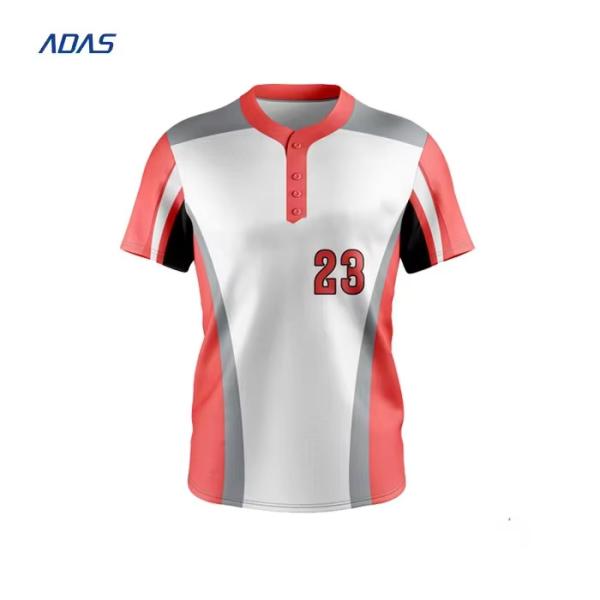 Plain Dyed Softball Baseball Team Wear Uniform Jerseys 260grams Customize