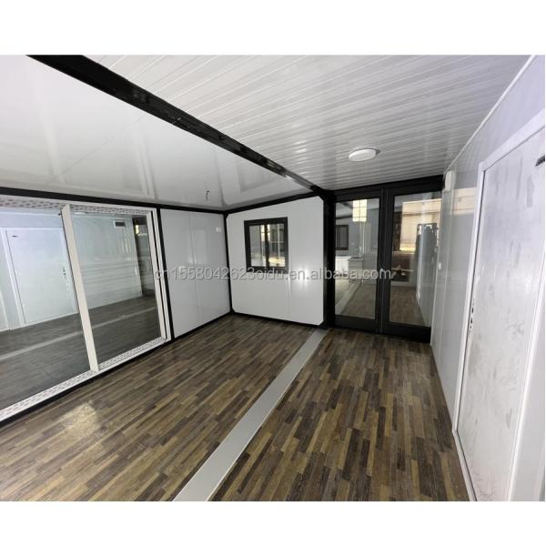 Fully-equipped 20FT Foldable Prefabricated Container House with 2 Bedrooms Aluminum Alloy Windows
