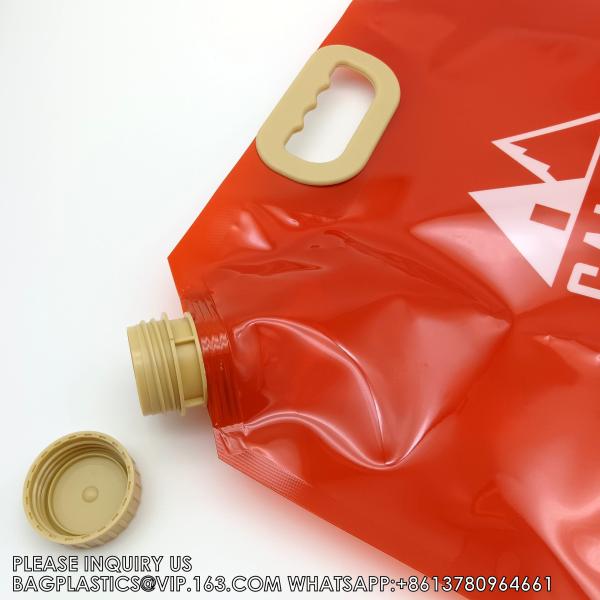 Stand Up Pouch For Liquid Water Pouch With Spout Drinking Water Pouches With Valve Dispenser 5L 8L 10L Drink Water Bag